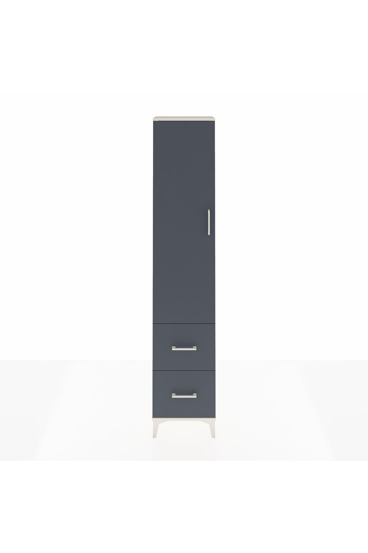 Arges Dolap 4 Raflı 2 Çekmeceli Tek Kapaklı 44x30x221 - S28M035V2A