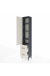 Arges Dolap 4 Raflı 2 Çekmeceli Tek Kapaklı 44x30x221 - S28M035V4A
