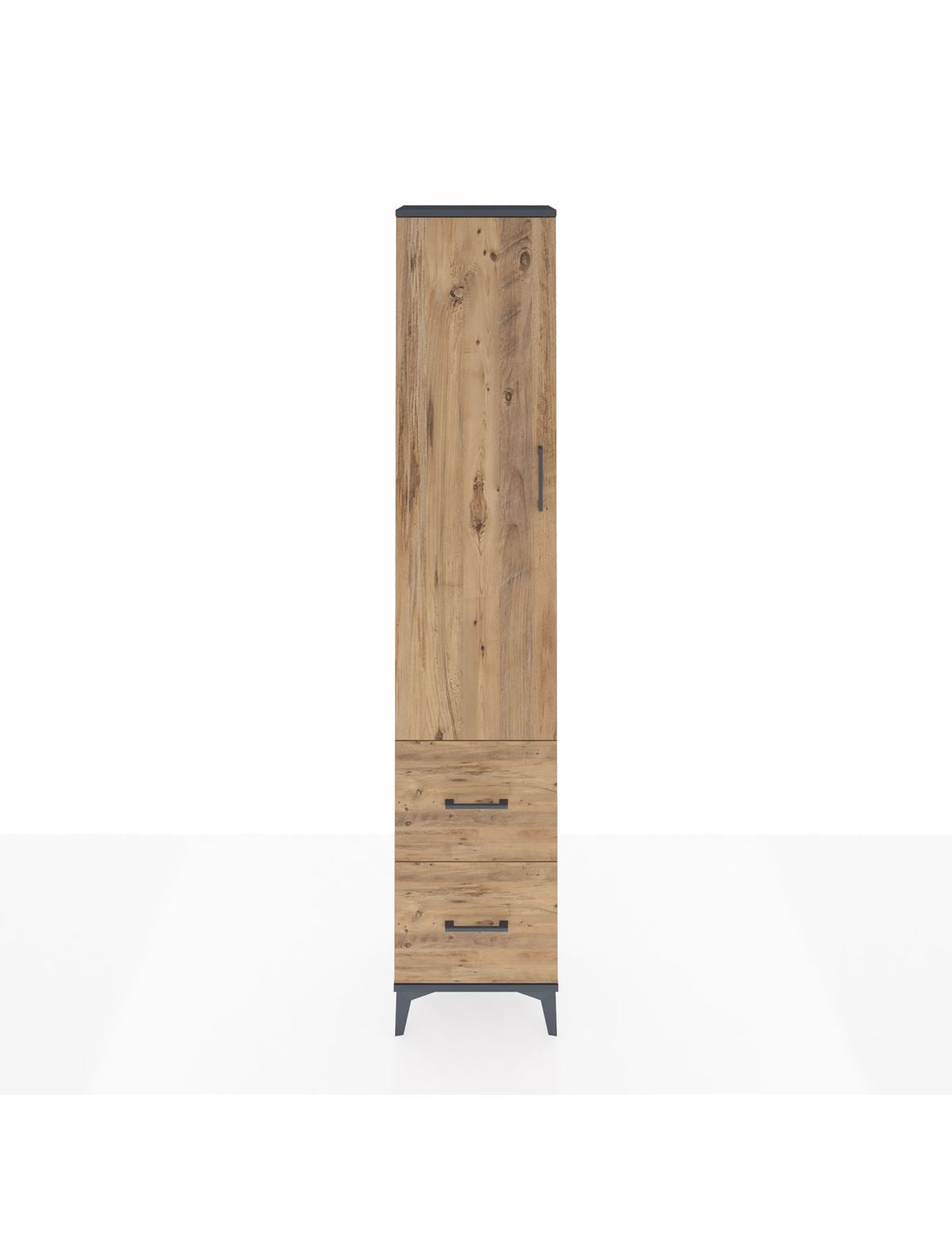 Arges Dolap 4 Raflı 2 Çekmeceli Tek Kapaklı 44x30x221 - S28M035V6A