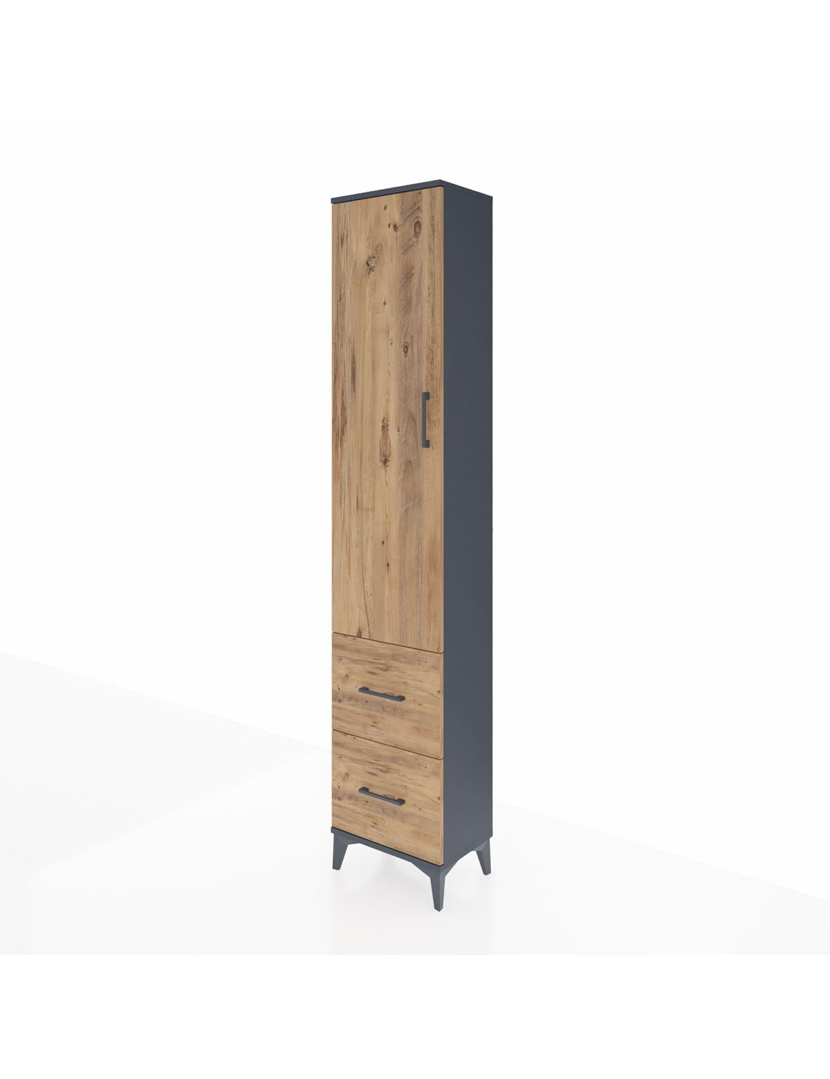 Arges Dolap 4 Raflı 2 Çekmeceli Tek Kapaklı 44x30x221 - S28M035V6A