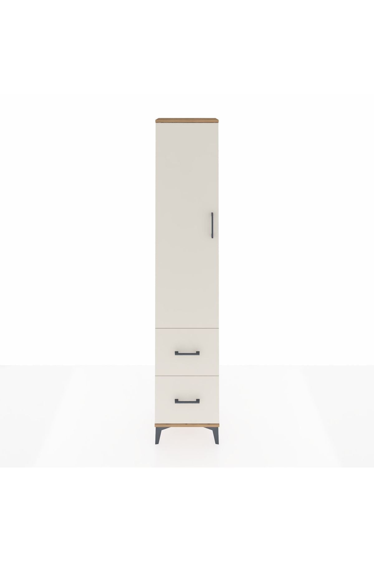 Arges Dolap 4 Raflı 2 Çekmeceli Tek Kapaklı 44x30x221 - S28M035V7A