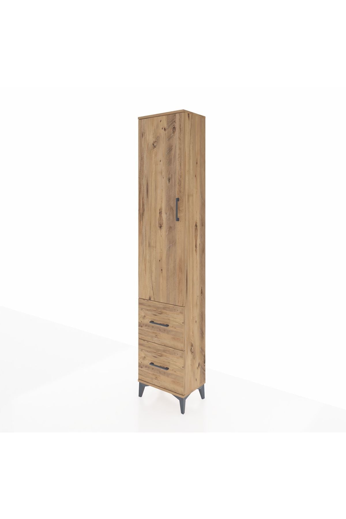 Arges Dolap 4 Raflı 2 Çekmeceli Tek Kapaklı 44x30x221 - S28M035V9A