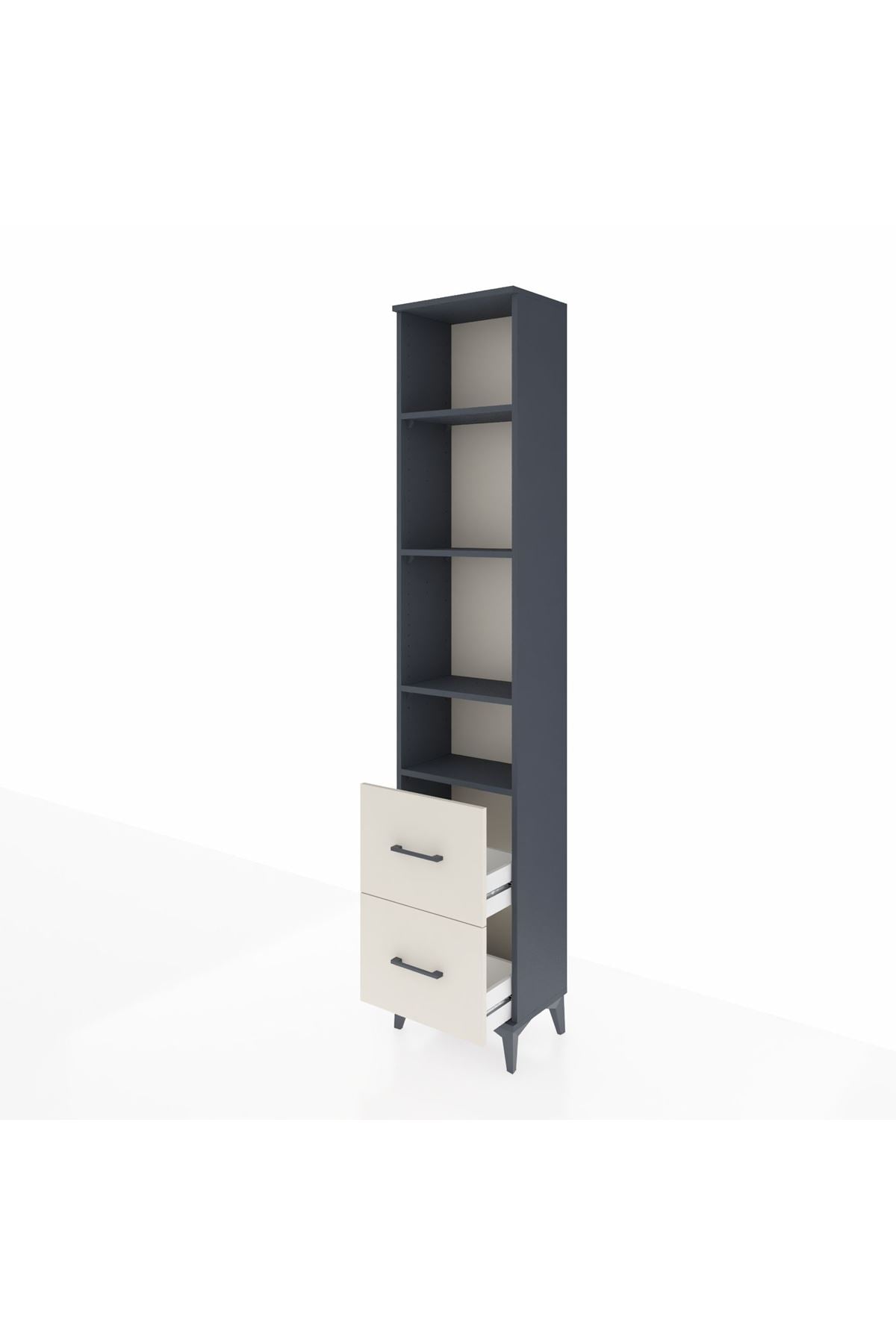 Arges Dolap 4 Raflı 2 Çekmeceli 44x30x221 - S28M036V4A