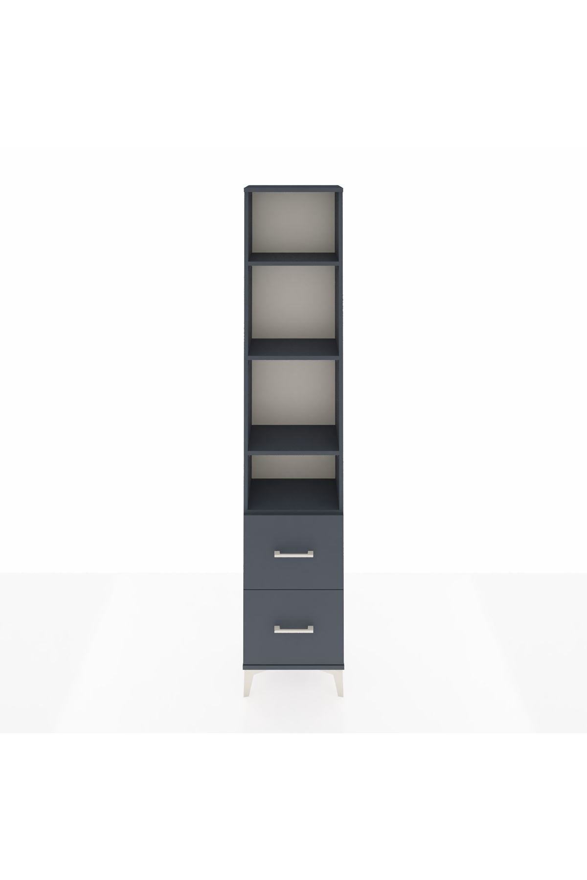 Arges Dolap 4 Raflı 2 Çekmeceli 44x30x221 - S28M036V5A