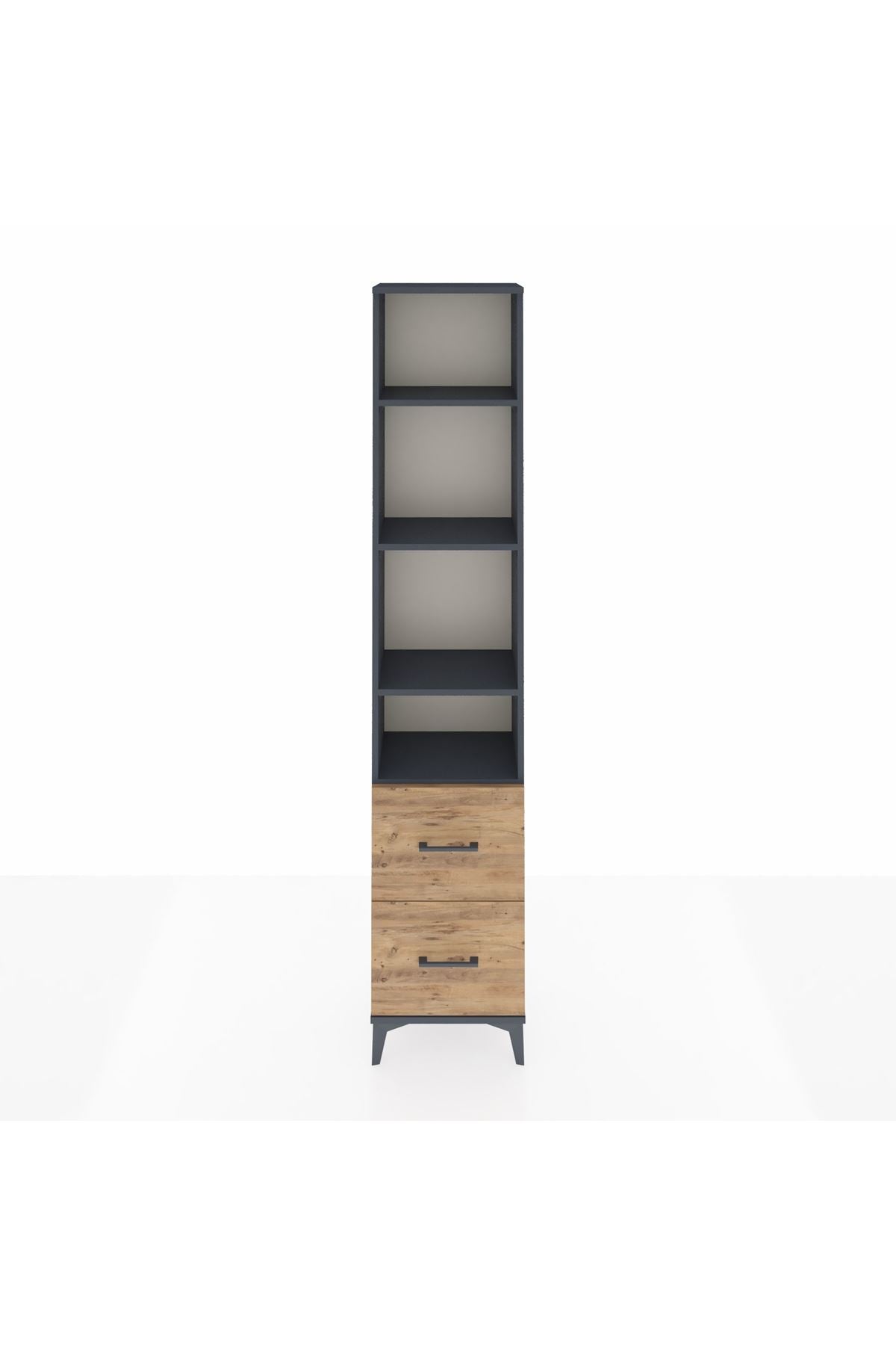 Arges Dolap 4 Raflı 2 Çekmeceli 44x30x221 - S28M036V6A