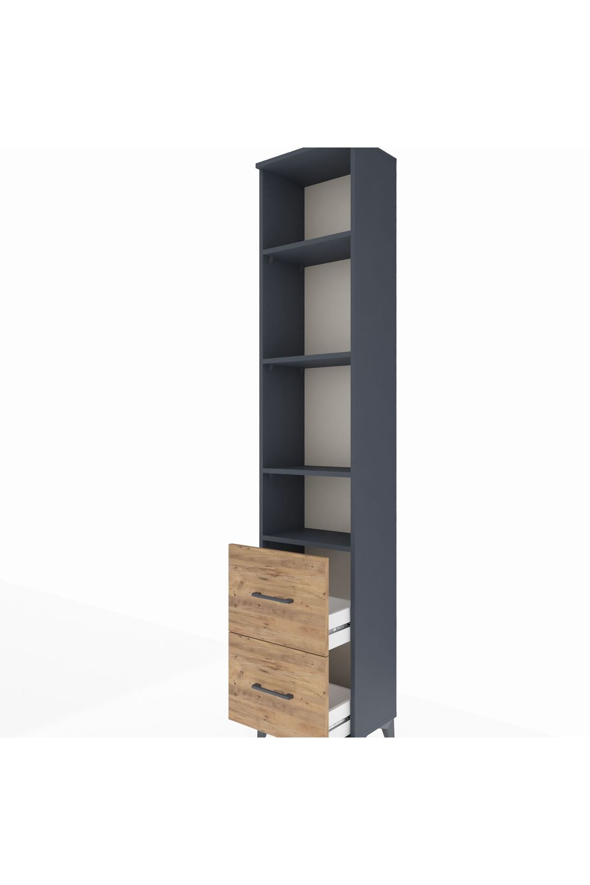 Arges Dolap 4 Raflı 2 Çekmeceli 44x30x221 - S28M036V6A