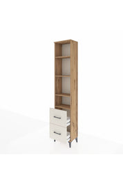Arges Dolap 4 Raflı 2 Çekmeceli 44x30x221 - S28M036V7A