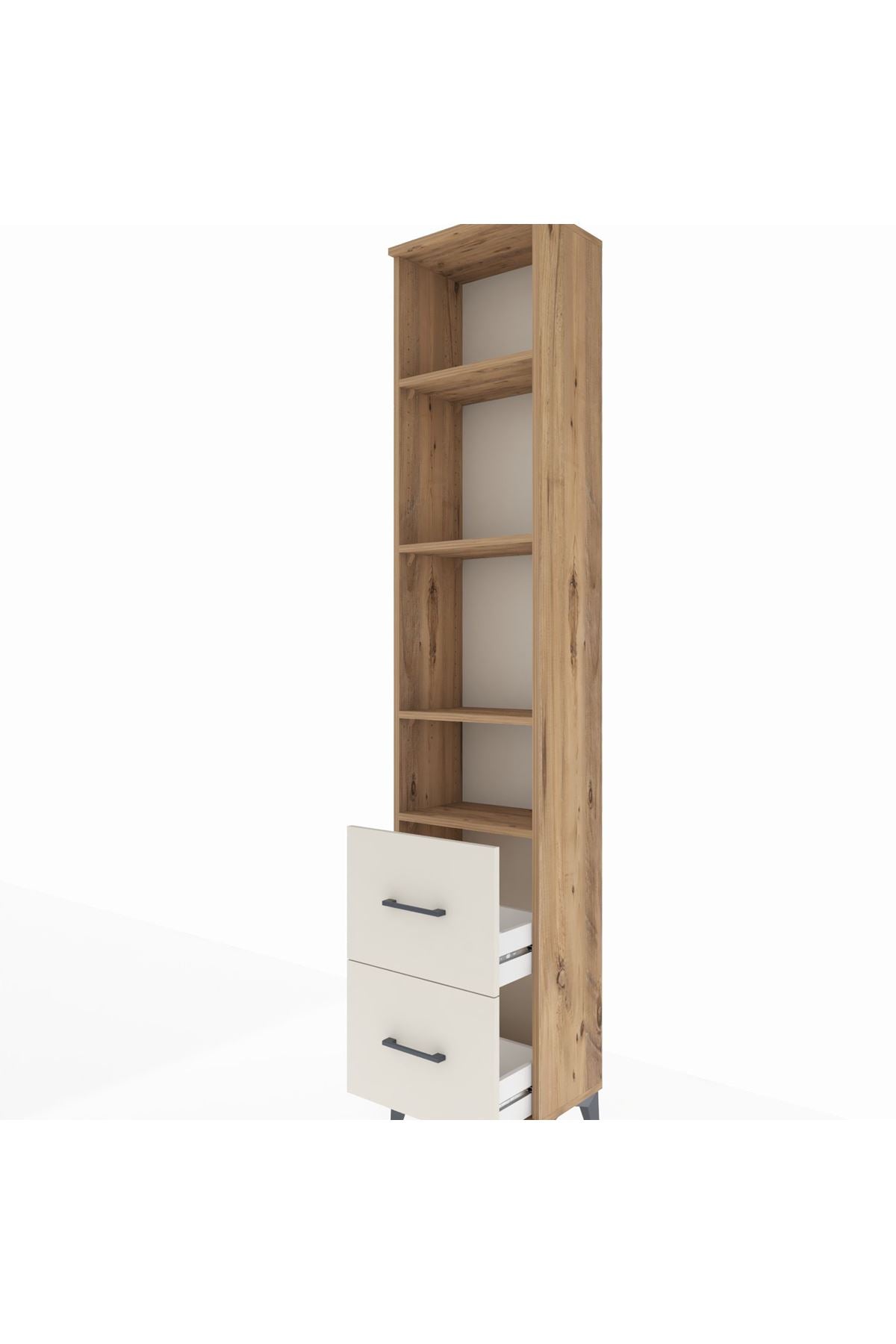 Arges Dolap 4 Raflı 2 Çekmeceli 44x30x221 - S28M036V7A