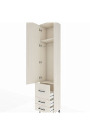 Arges Dolap 2 Raflı 3 Çekmeceli Tek Askılı 44x30x221 - S28M037V1A