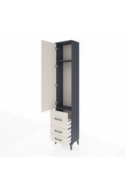 Arges Dolap 2 Raflı 3 Çekmeceli Tek Askılı 44x30x221 - S28M037V4A