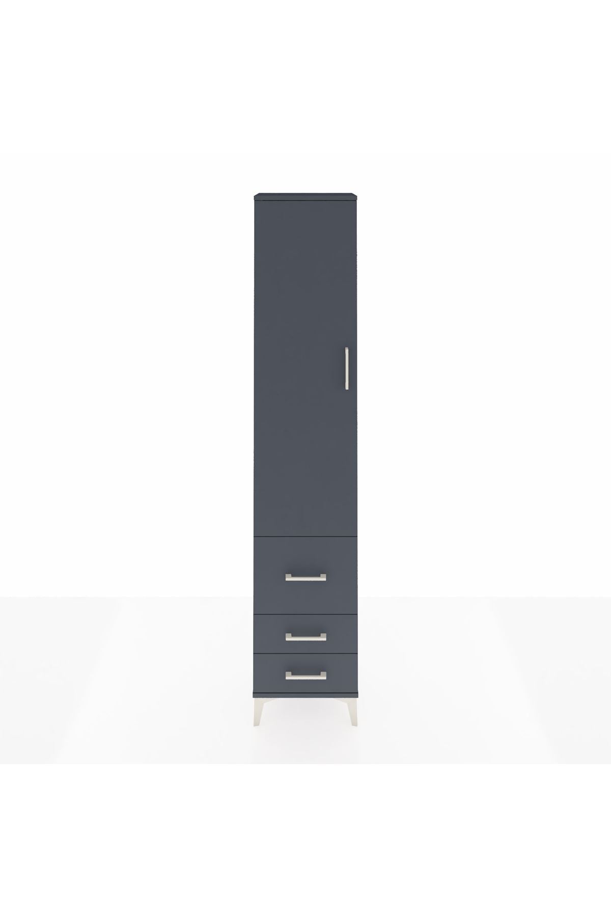Arges Dolap 2 Raflı 3 Çekmeceli Tek Askılı 44x30x221 - S28M037V5A