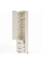 Arges Dolap 4 Raflı 3 Çekmeceli Tek Kapaklı 44x30x221 - S28M038V1A