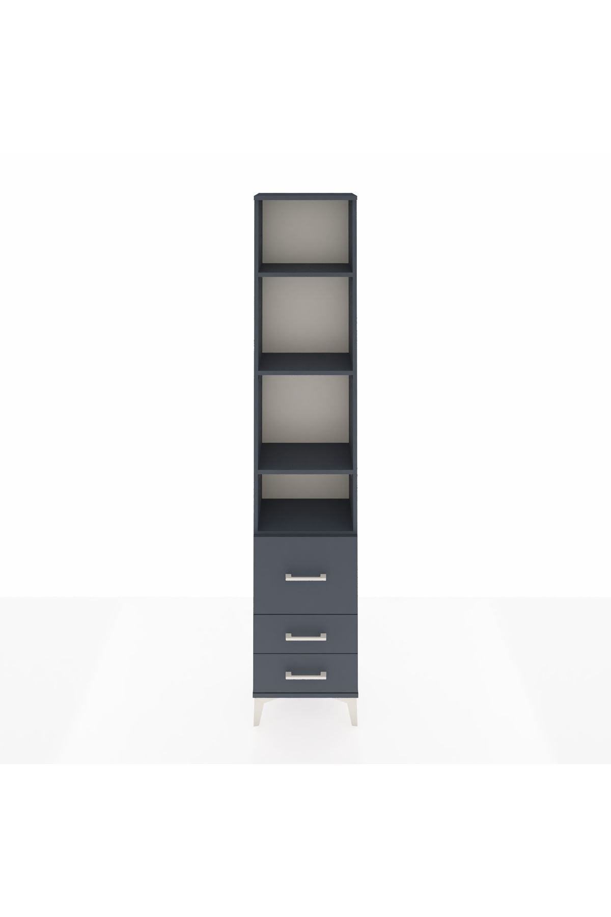 Arges Dolap 4 Raflı 3 Çekmeceli 44x30x221 - S28M039V5A