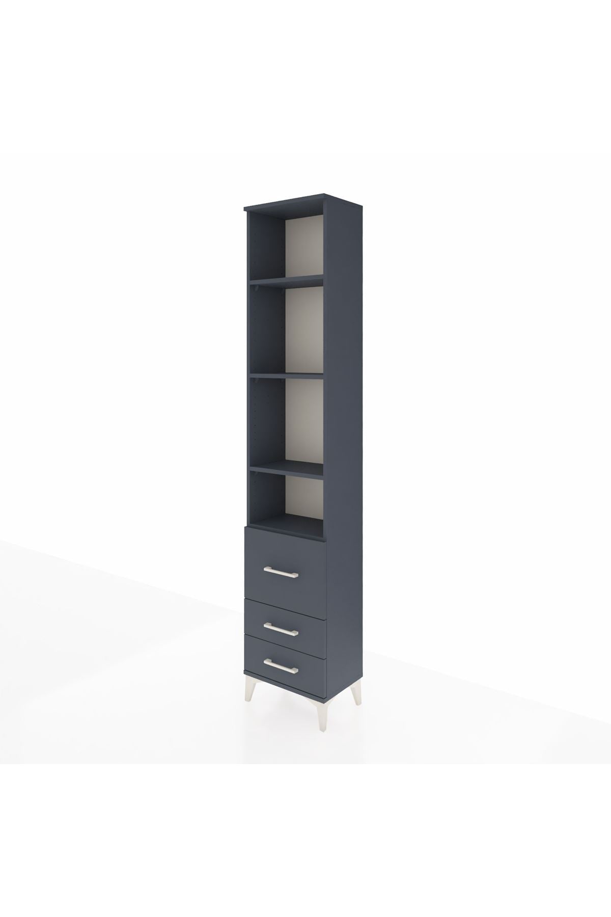 Arges Dolap 4 Raflı 3 Çekmeceli 44x30x221 - S28M039V5A