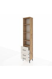 Arges Dolap 4 Raflı 3 Çekmeceli 44x30x221 - S28M039V7A