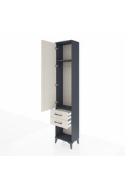 Arges Dolap 2 Raflı 2 Çekmeceli Tek Askılı 44x30x221 - S28M040V4A