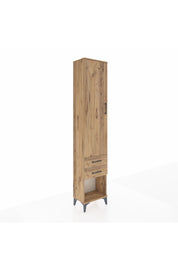 Arges Dolap 2 Raflı 2 Çekmeceli Tek Askılı 44x30x221 - S28M040V9A