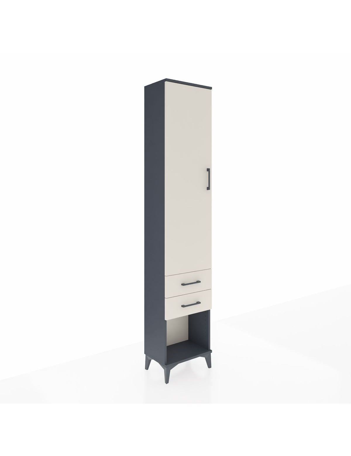 Arges Dolap 4 Raflı 2 Çekmeceli Tek Kapaklı 44x30x221 - S28M041V4A