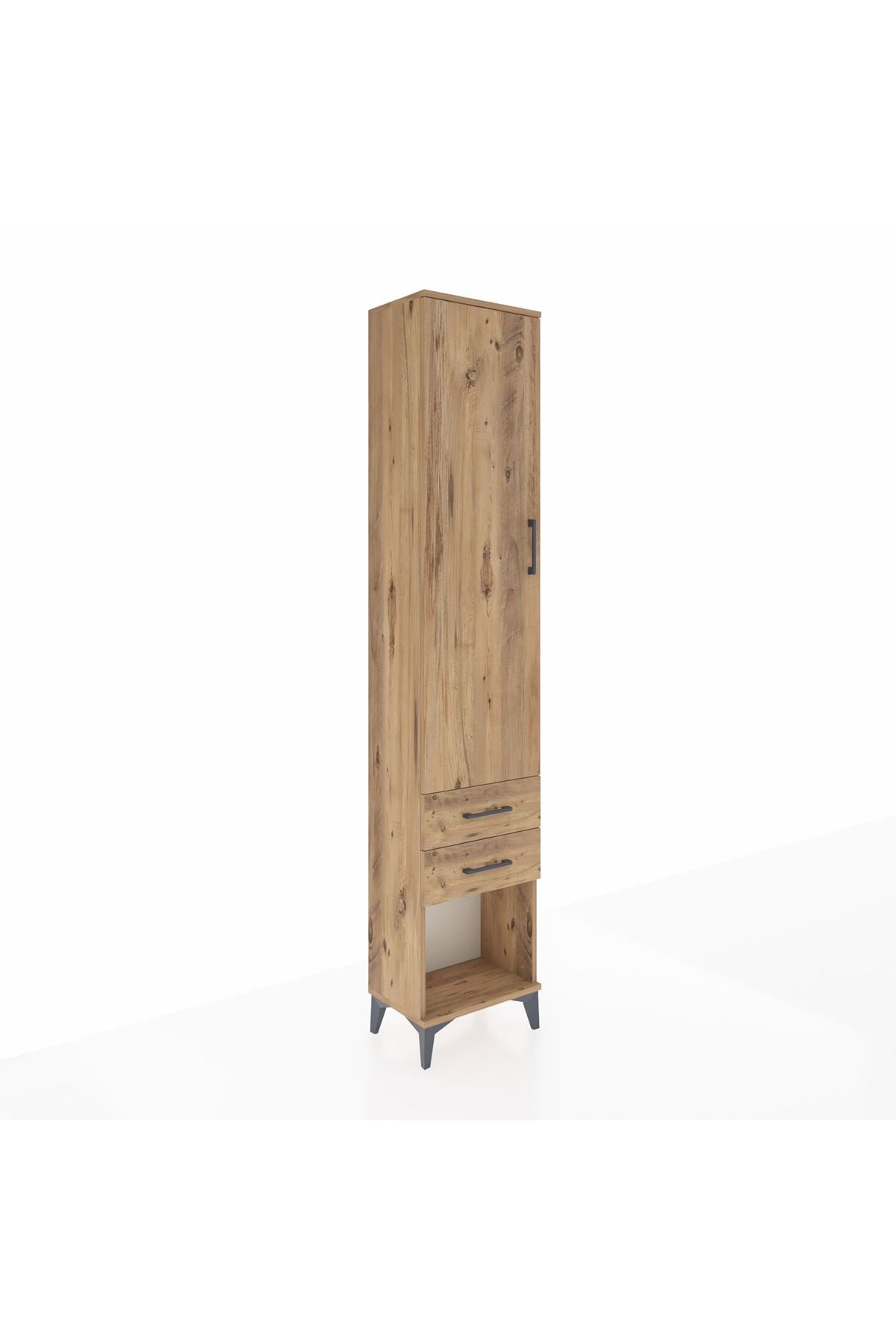 Arges Dolap 4 Raflı 2 Çekmeceli Tek Kapaklı 44x30x221 - S28M041V9A