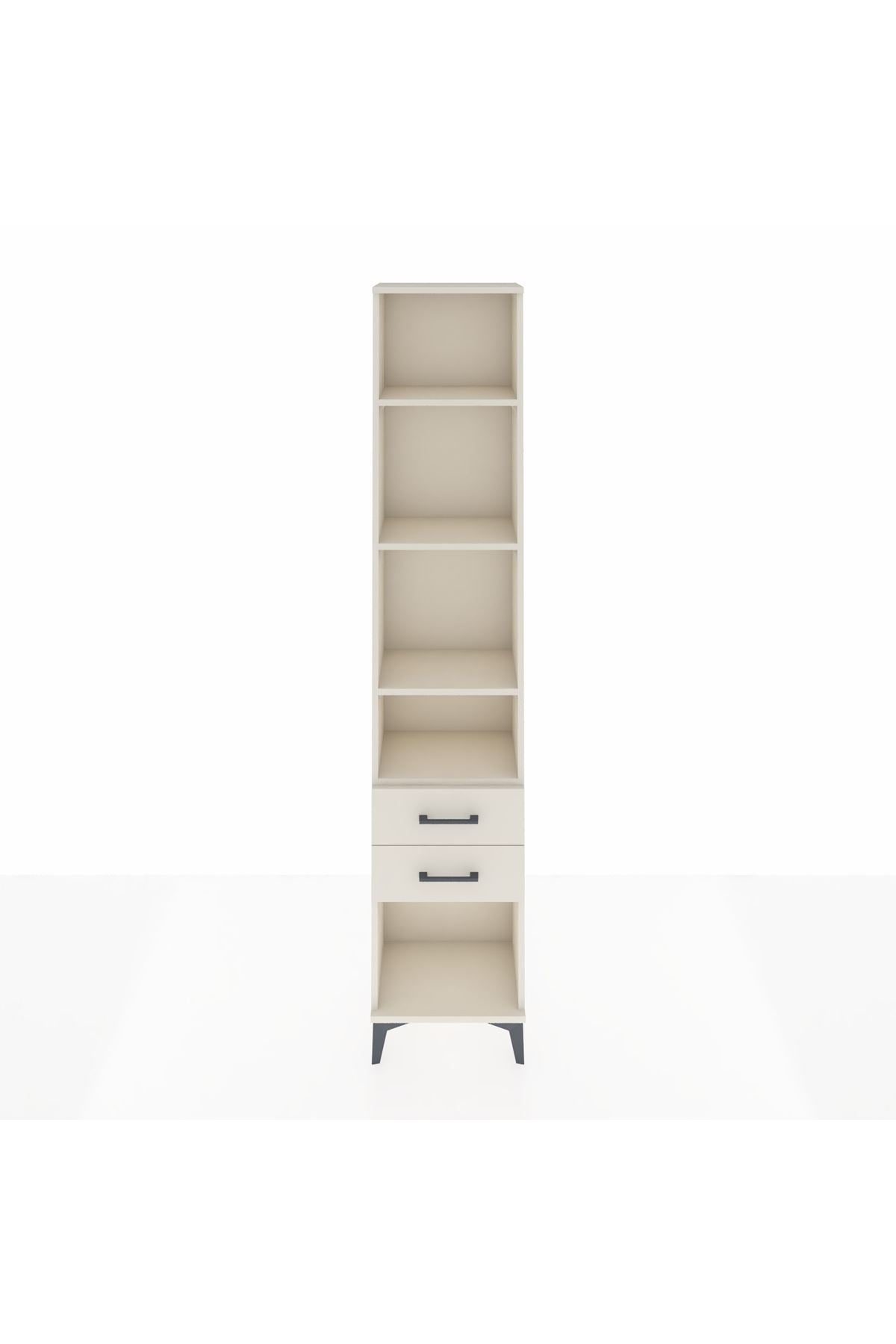 Arges Dolap 4 Raflı 2 Çekmeceli 44x30x221 - S28M042V1A