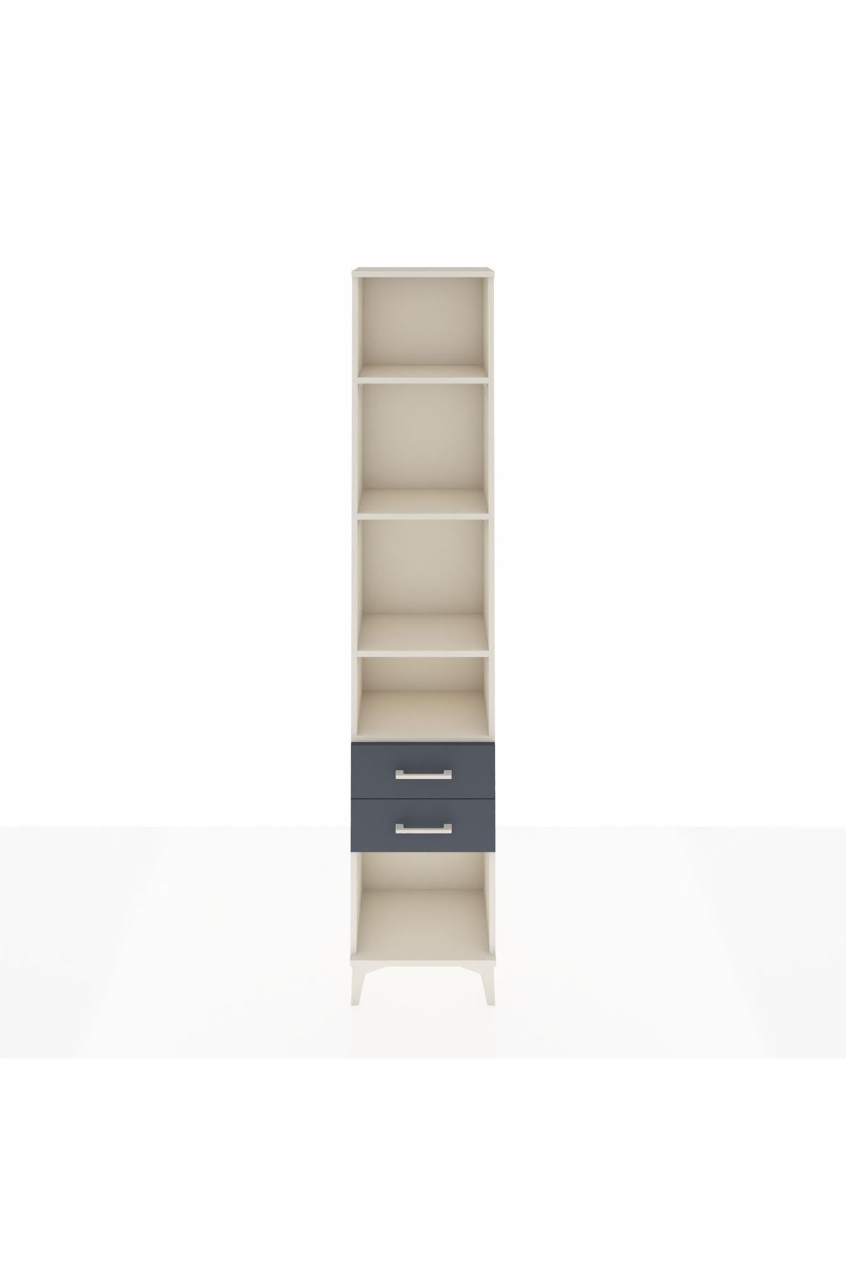 Arges Dolap 4 Raflı 2 Çekmeceli 44x30x221 - S28M042V2A