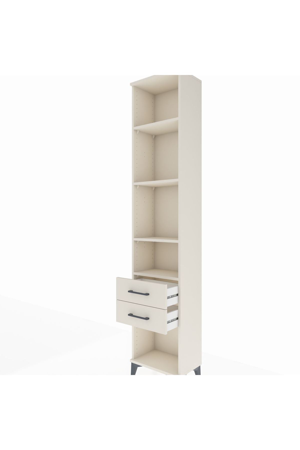 Arges Dolap 4 Raflı 2 Çekmeceli 44x30x221 - S28M042V1A