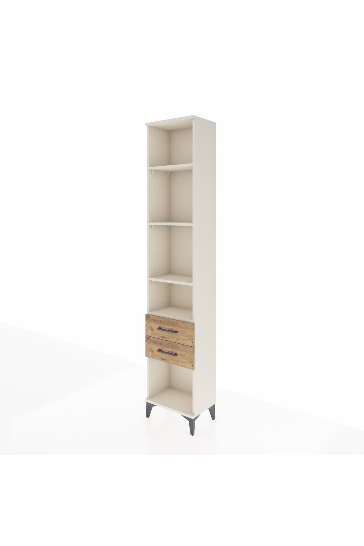 Arges Dolap 4 Raflı 2 Çekmeceli 44x30x221 - S28M042V3A