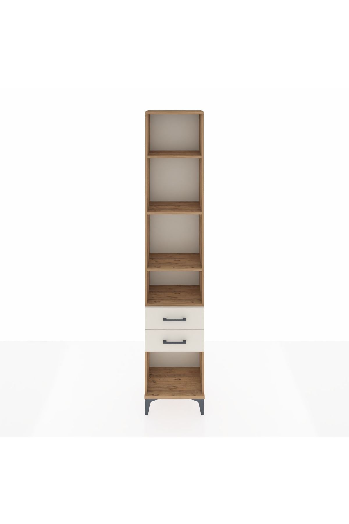 Arges Dolap 4 Raflı 2 Çekmeceli 44x30x221 - S28M042V7A