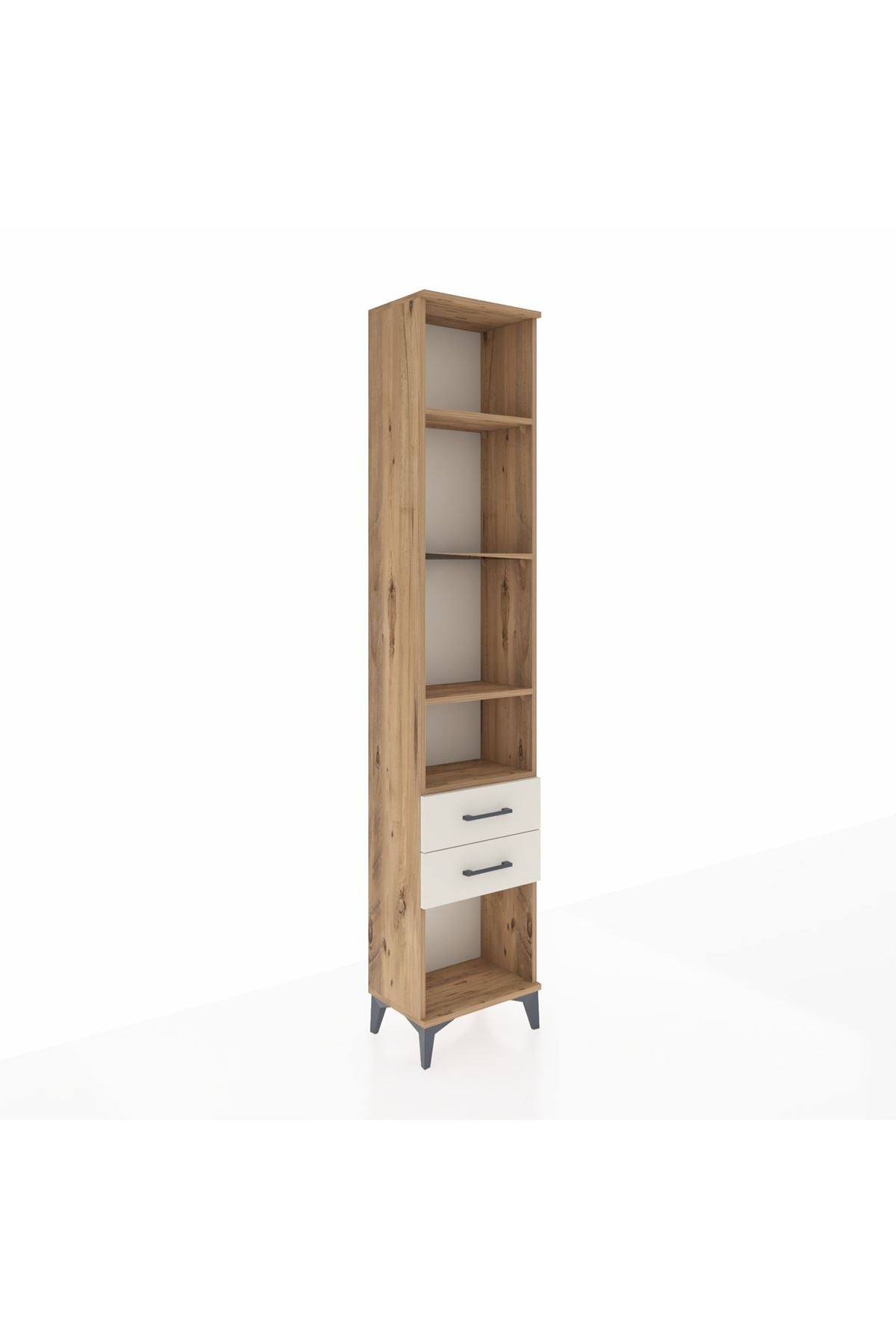 Arges Dolap 4 Raflı 2 Çekmeceli 44x30x221 - S28M042V7A