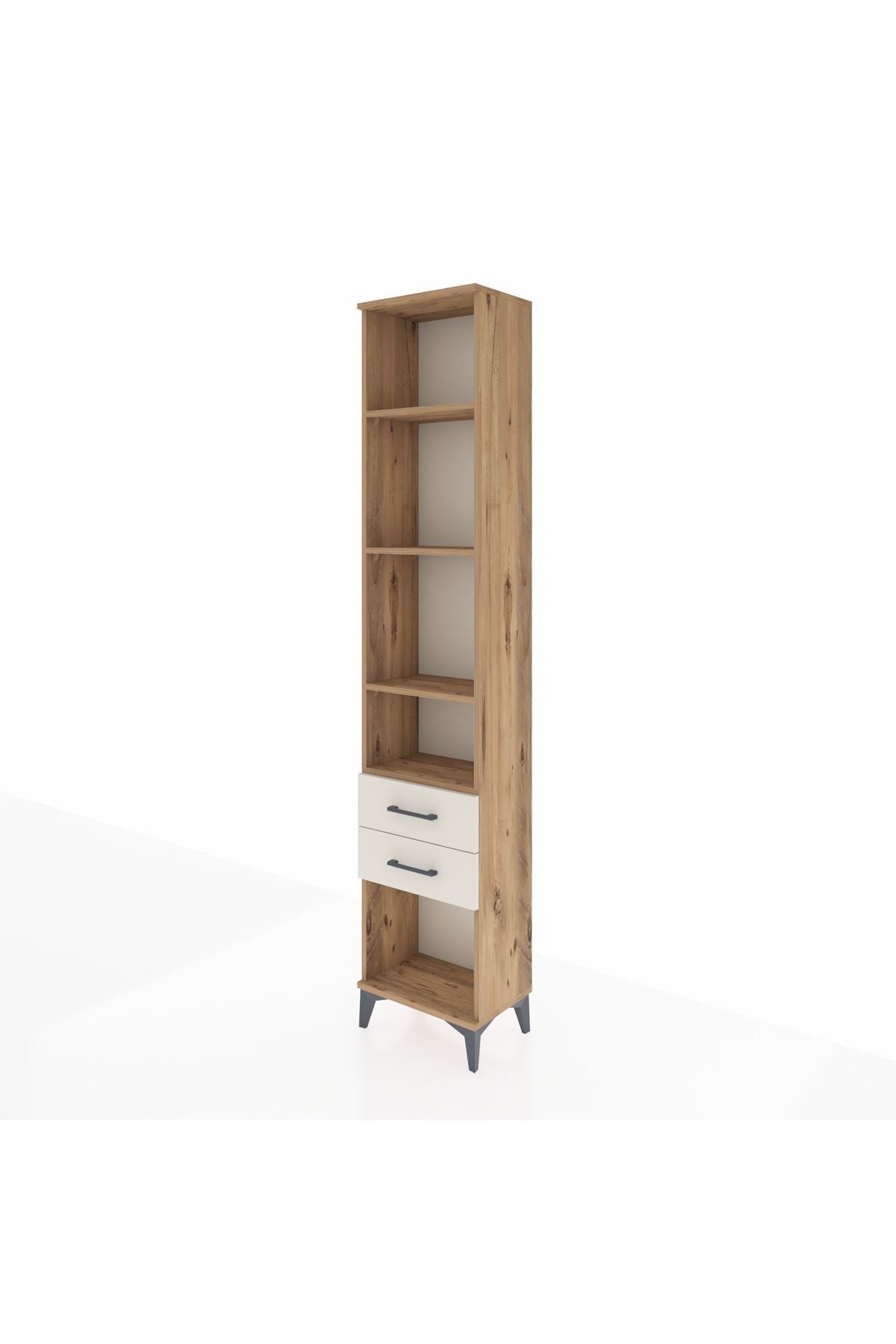 Arges Dolap 4 Raflı 2 Çekmeceli 44x30x221 - S28M042V7A