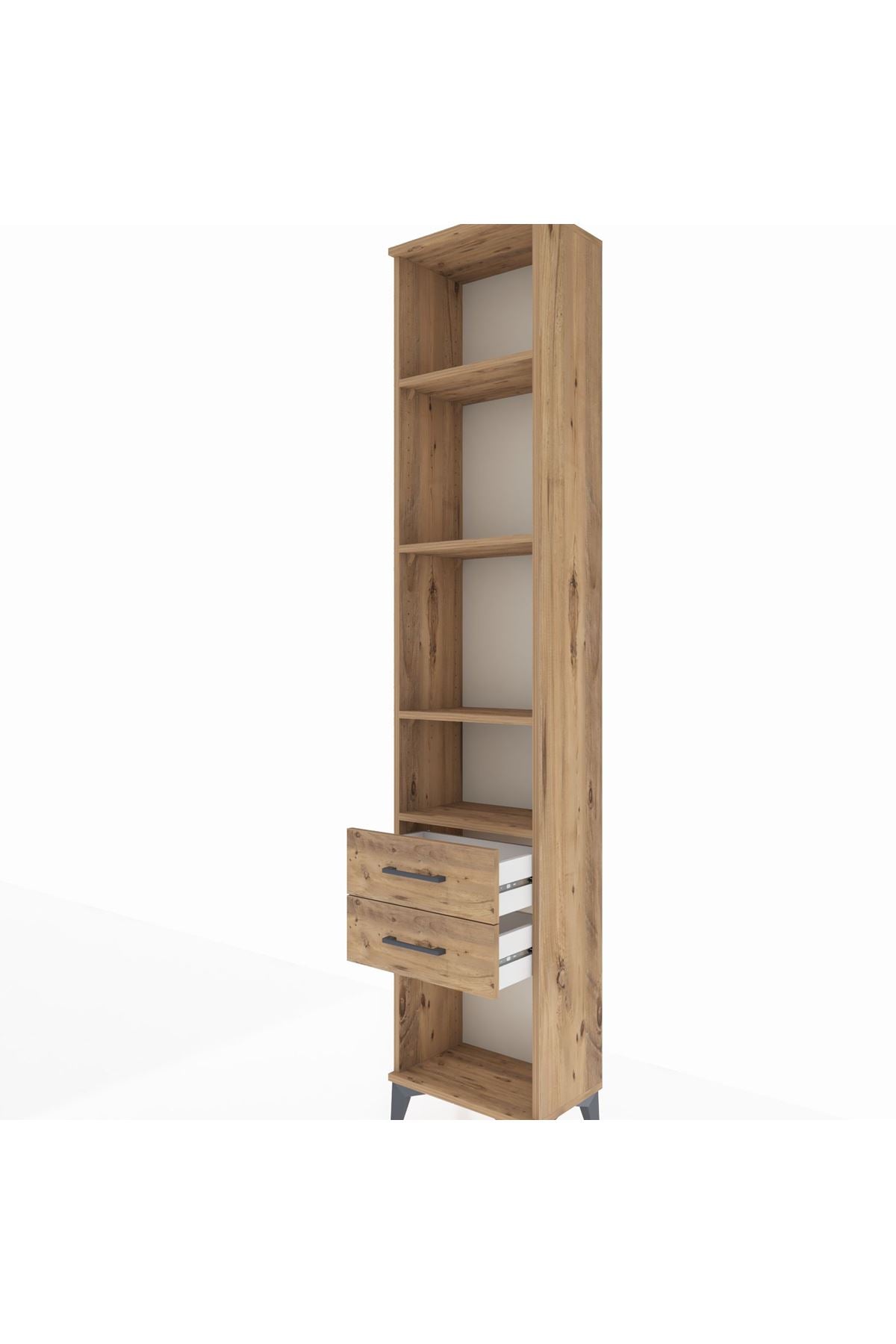 Arges Dolap 4 Raflı 2 Çekmeceli 44x30x221 - S28M042V9A