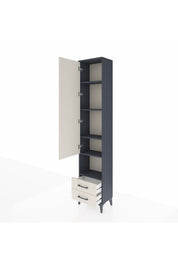 Arges Dolap 5 Raflı 2 Çekmeceli Tek Kapaklı 44x30x221 - S28M044V4A