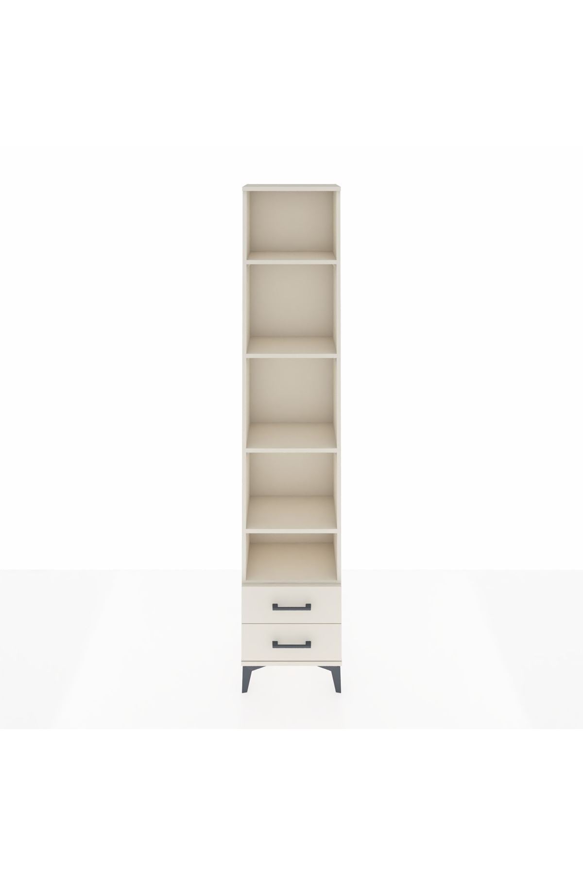 Arges Dolap 5 Raflı 2 Çekmeceli 44x30x221 - S28M045V1A