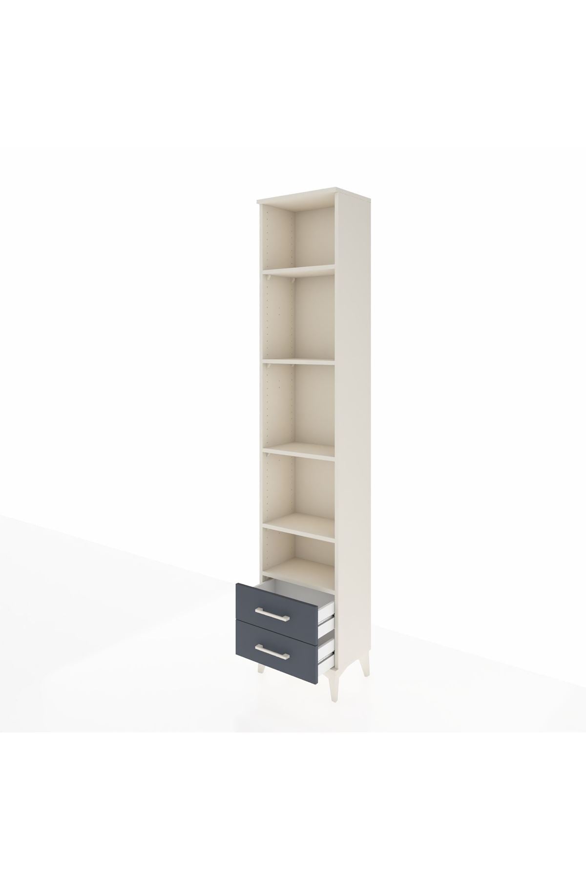 Arges Dolap 5 Raflı 2 Çekmeceli 44x30x221 - S28M045V2A