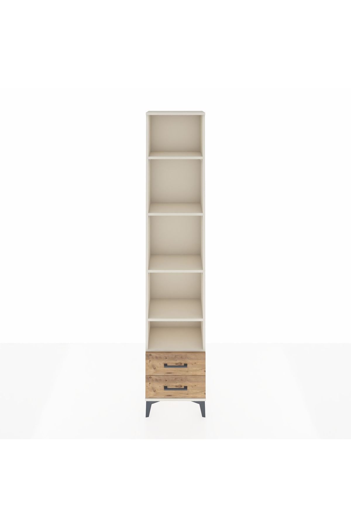 Arges Dolap 5 Raflı 2 Çekmeceli 44x30x221 - S28M045V3A