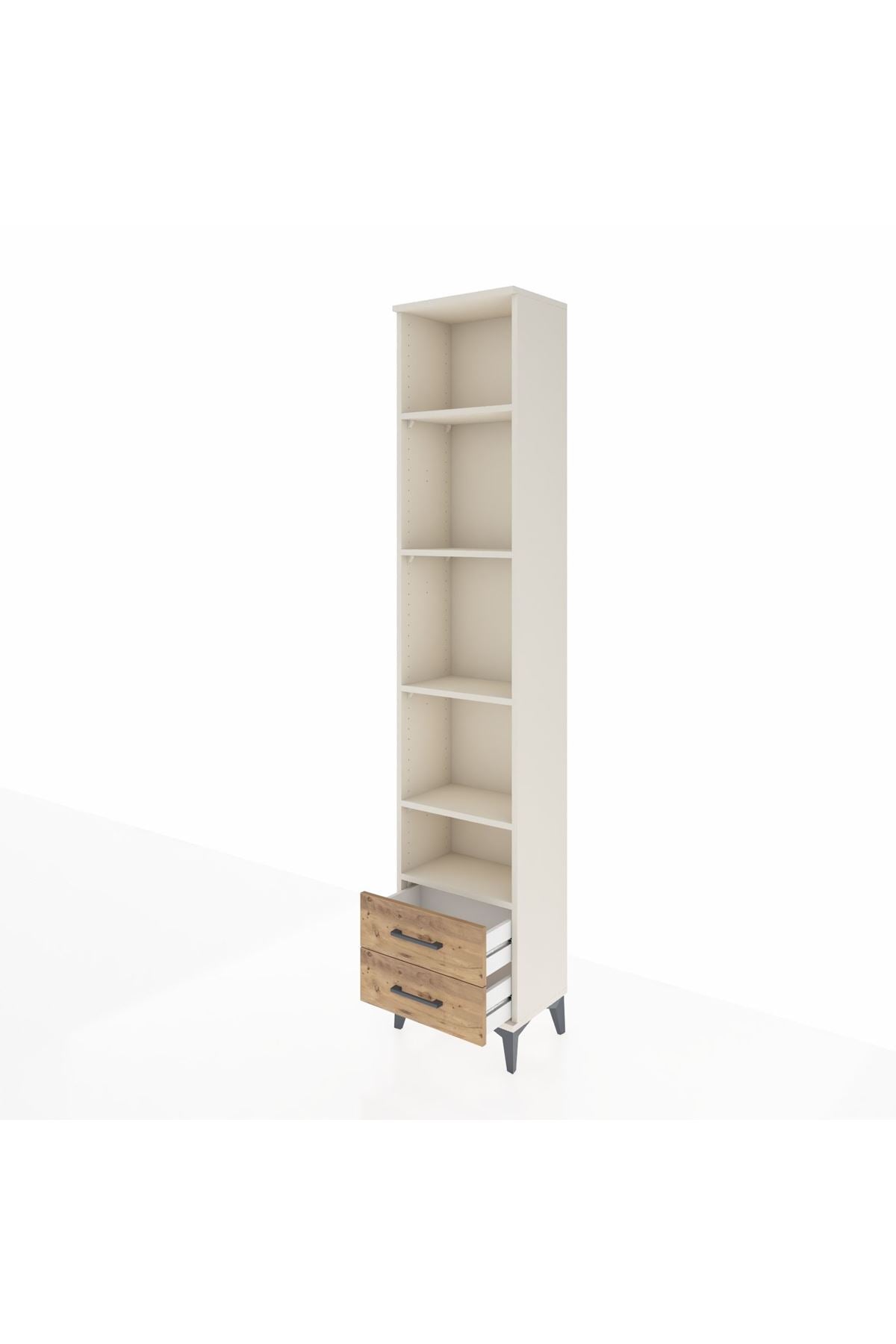 Arges Dolap 5 Raflı 2 Çekmeceli 44x30x221 - S28M045V3A