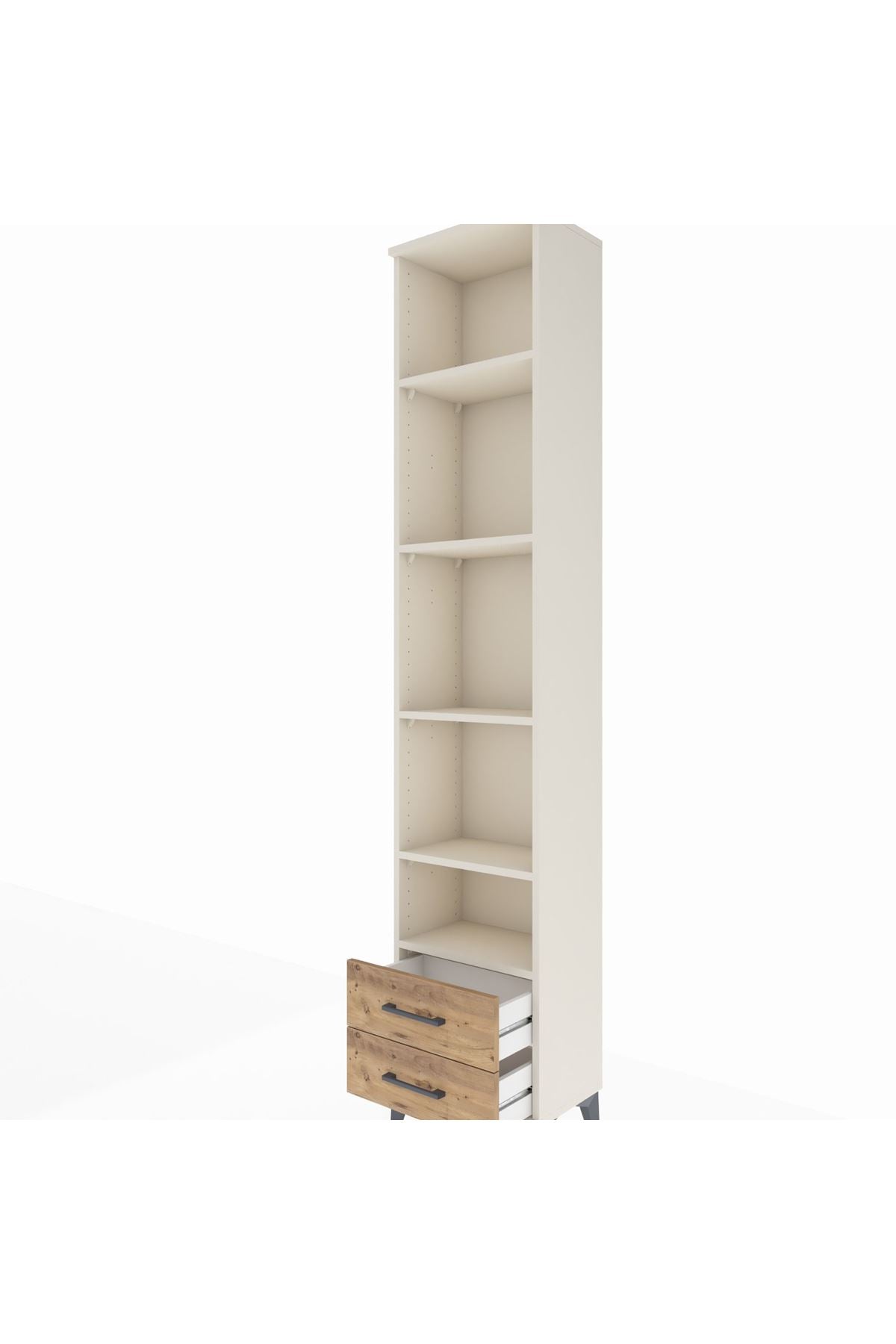 Arges Dolap 5 Raflı 2 Çekmeceli 44x30x221 - S28M045V3A