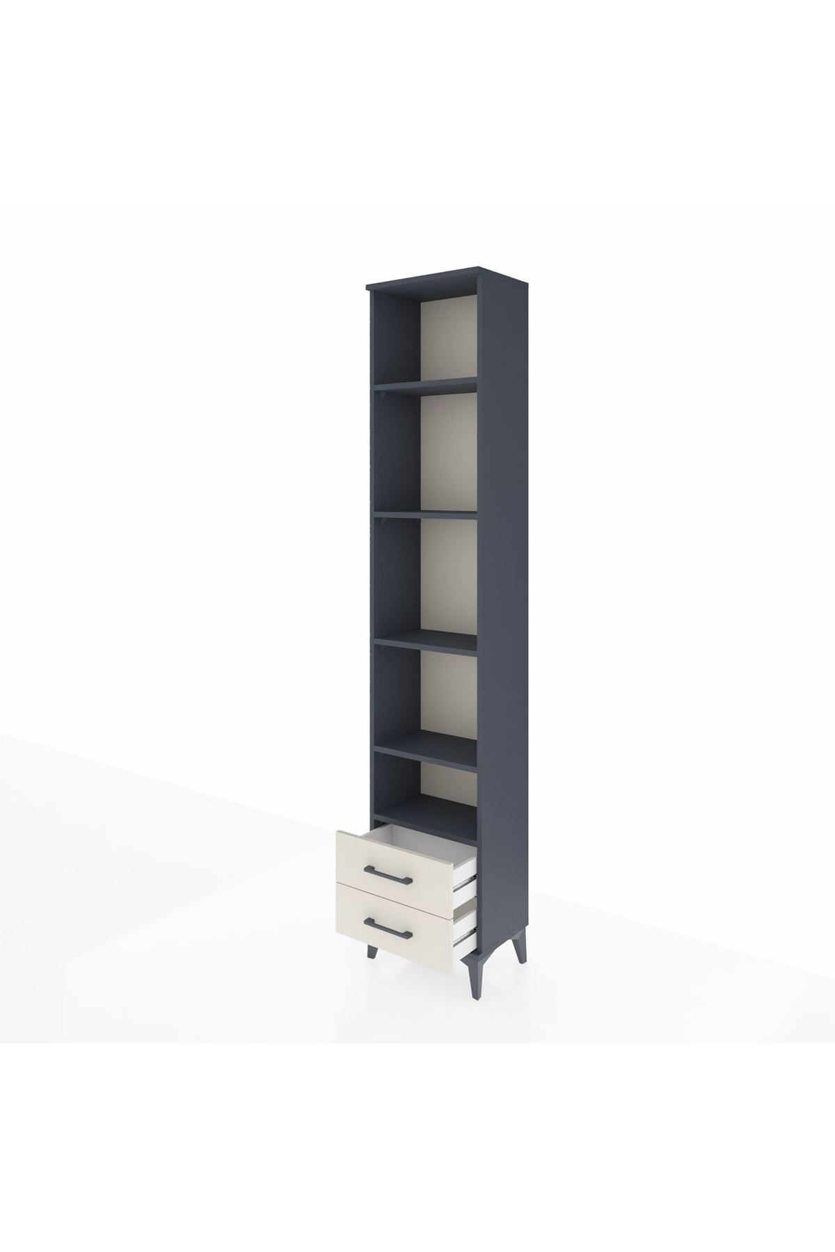 Arges Dolap 5 Raflı 2 Çekmeceli 44x30x221 - S28M045V4A
