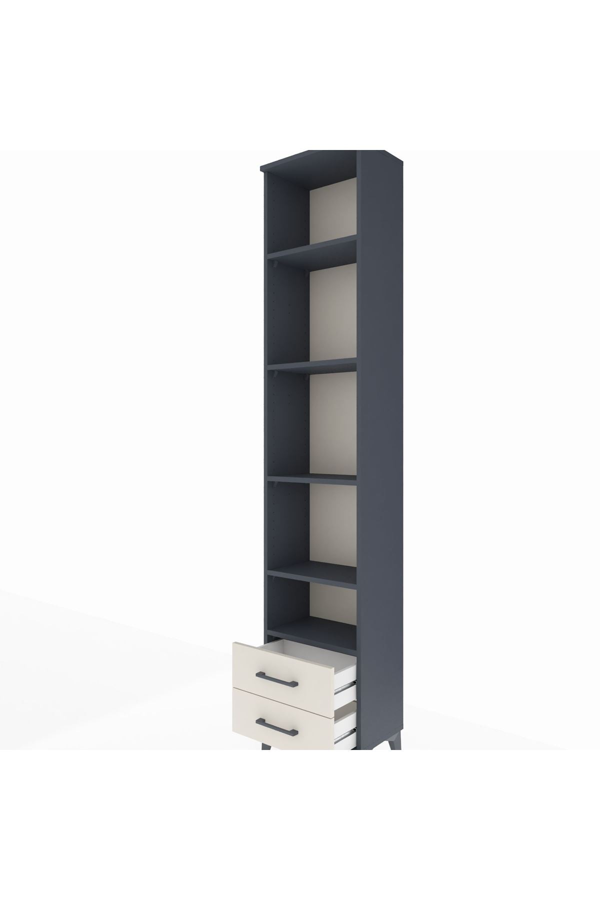 Arges Dolap 5 Raflı 2 Çekmeceli 44x30x221 - S28M045V4A