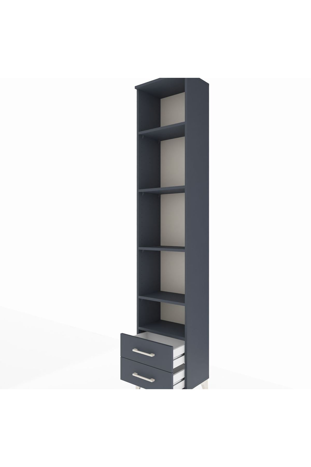 Arges Dolap 5 Raflı 2 Çekmeceli 44x30x221 - S28M045V5A