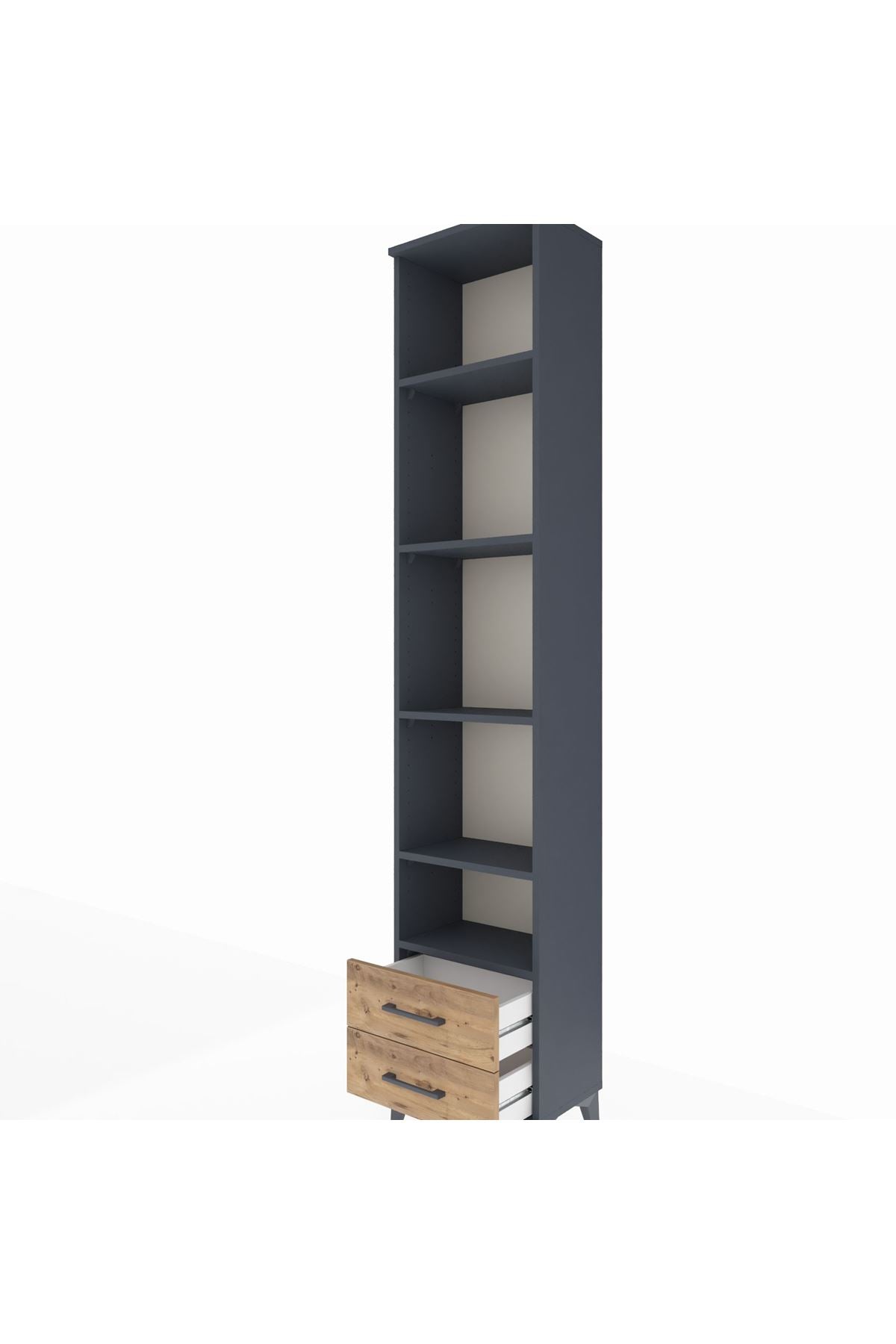 Arges Dolap 5 Raflı 2 Çekmeceli 44x30x221 - S28M045V6A