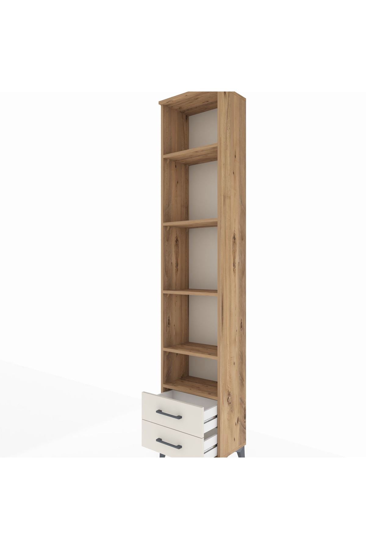 Arges Dolap 5 Raflı 2 Çekmeceli 44x30x221 - S28M045V7A
