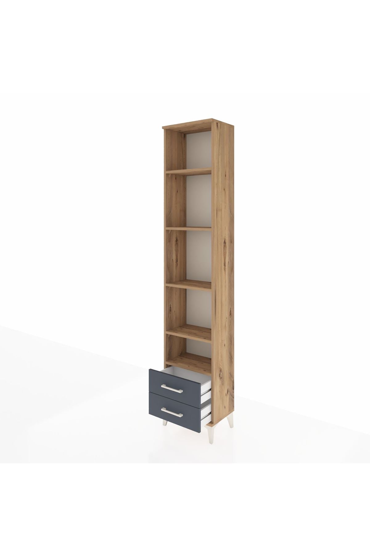 Arges Dolap 5 Raflı 2 Çekmeceli 44x30x221 - S28M045V8A