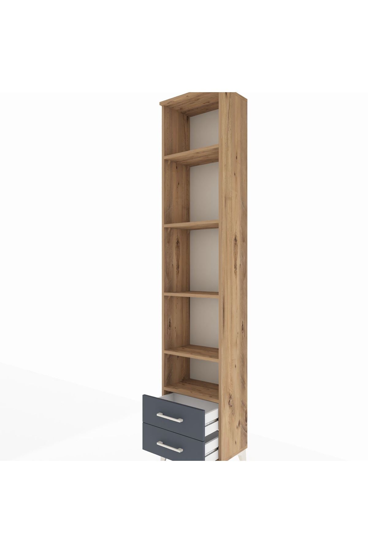 Arges Dolap 5 Raflı 2 Çekmeceli 44x30x221 - S28M045V8A