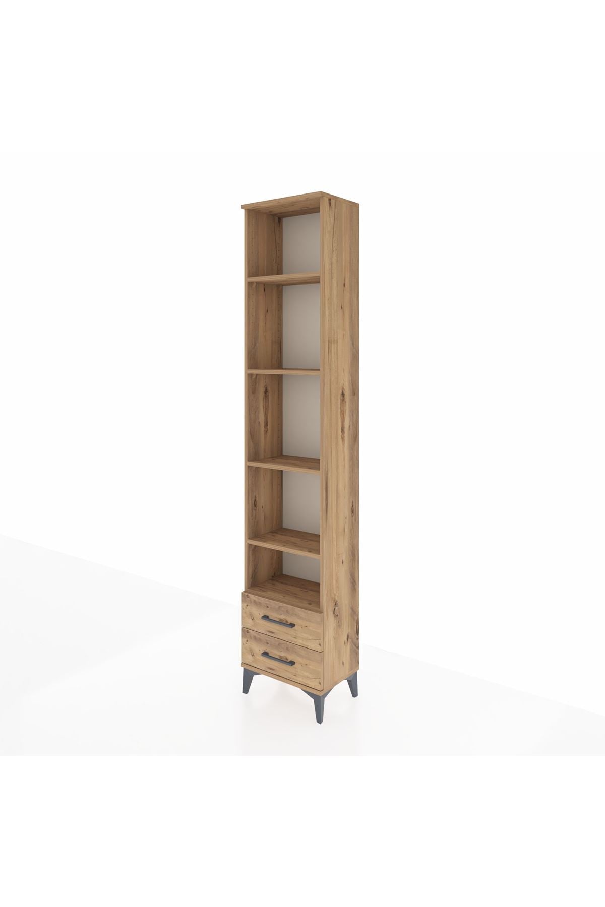 Arges Dolap 5 Raflı 2 Çekmeceli 44x30x221 - S28M045V9A