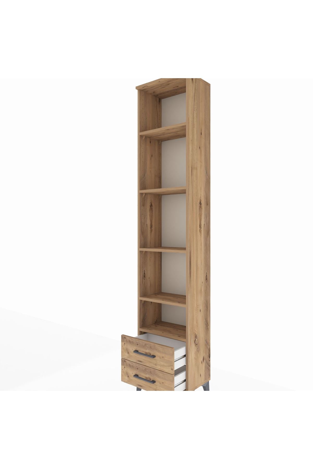 Arges Dolap 5 Raflı 2 Çekmeceli 44x30x221 - S28M045V9A