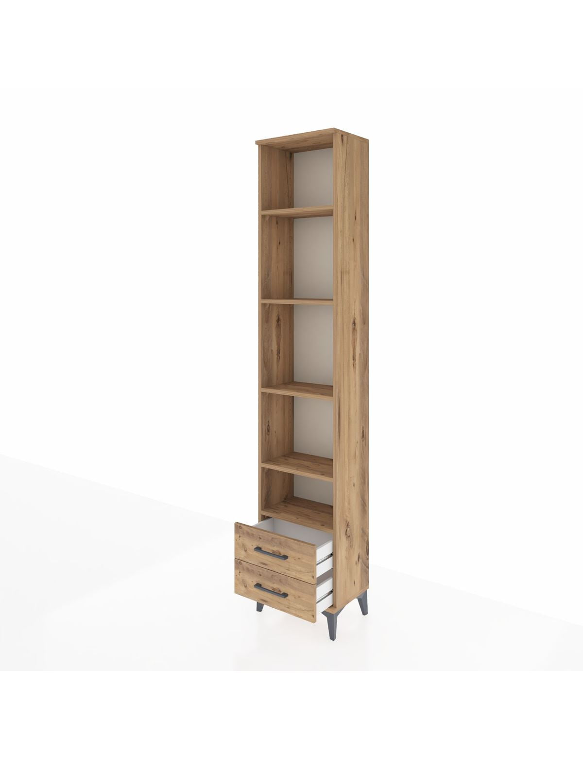 Arges Dolap 5 Raflı 2 Çekmeceli 44x30x221 - S28M045V9A