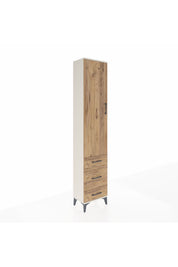 Arges Dolap 2 Raflı 3 Çekmeceli Tek Askılı 44x30x221 - S28M046V3A