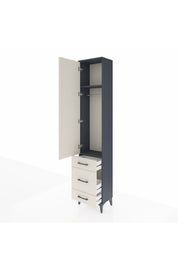 Arges Dolap 2 Raflı 3 Çekmeceli Tek Askılı 44x30x221 - S28M046V4A