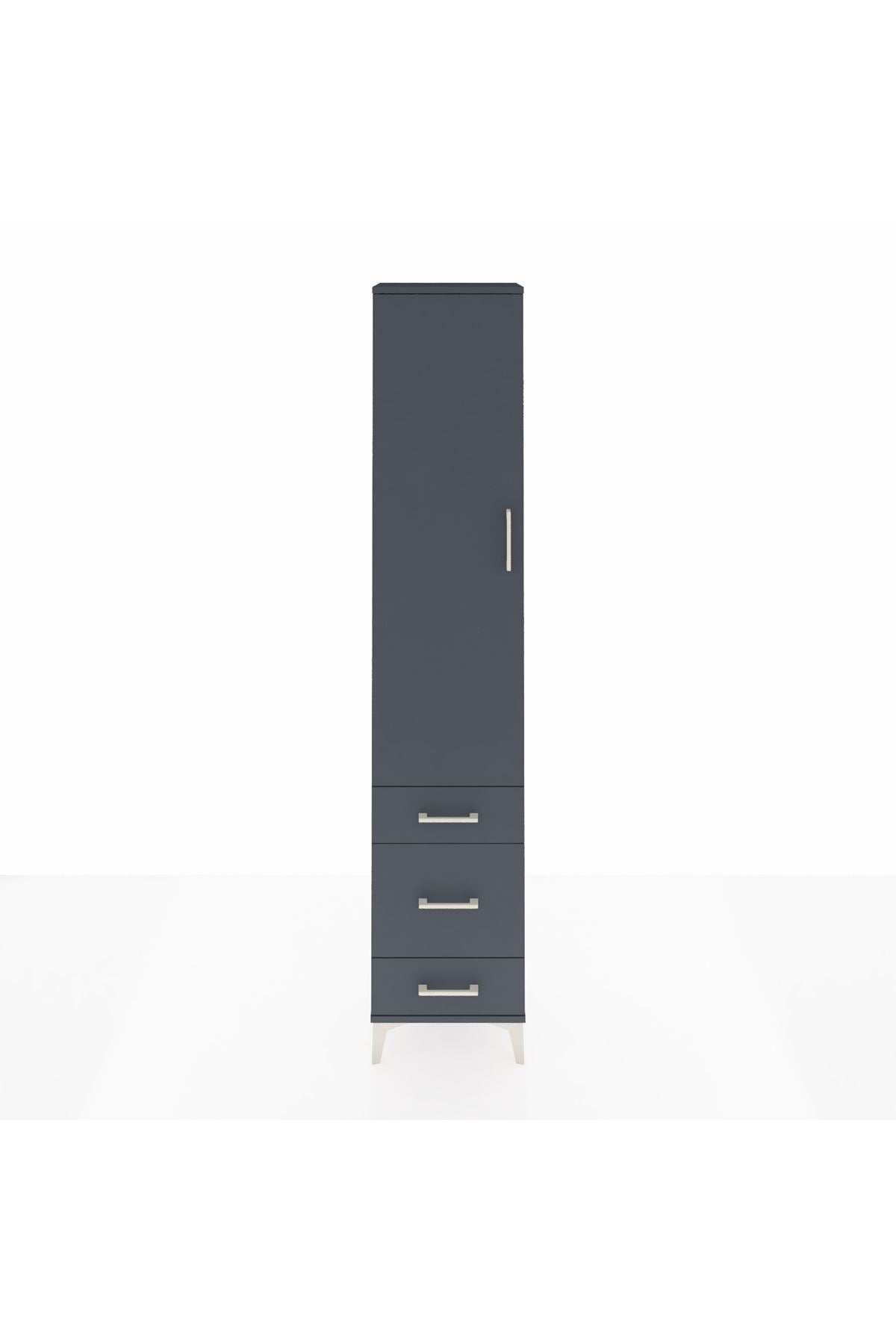 Arges Dolap 2 Raflı 3 Çekmeceli Tek Askılı 44x30x221 - S28M046V5A